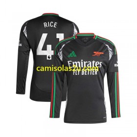 Camisolas de futebol Arsenal Rice 41 Equipamento Alternativa 2024/25 Manga Comprida